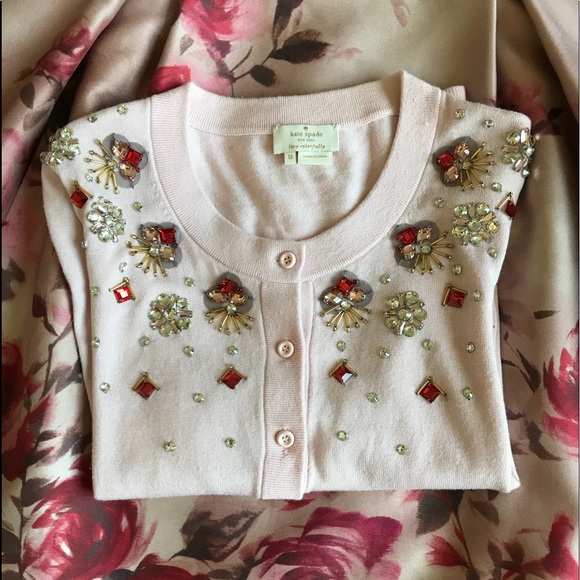 kate spade Sweaters - Kate Spade embellished cardigan size medium
